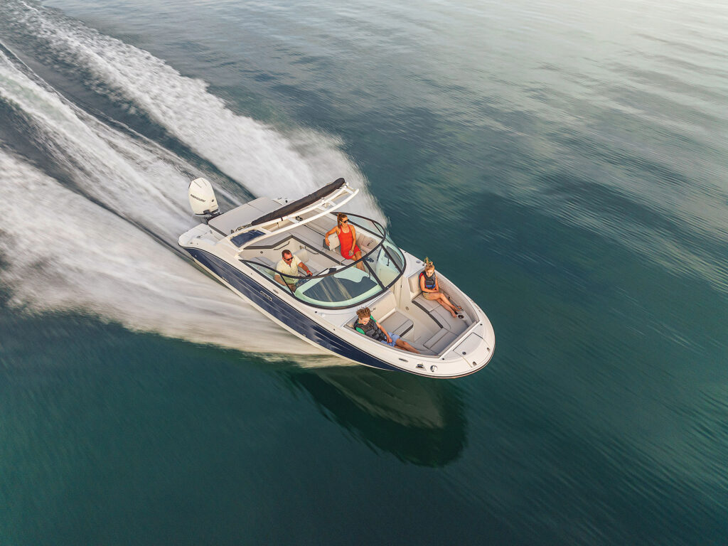 Sea Ray SDX 250 OB overhead