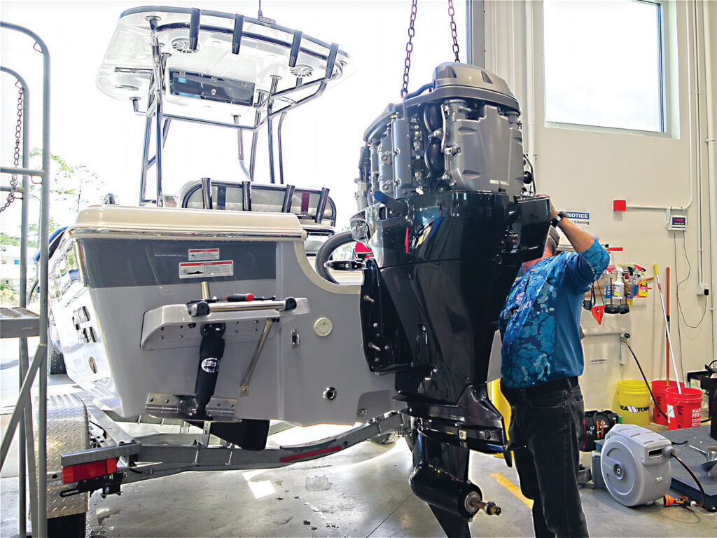 Suzuki outboard on a Carolina Skiff