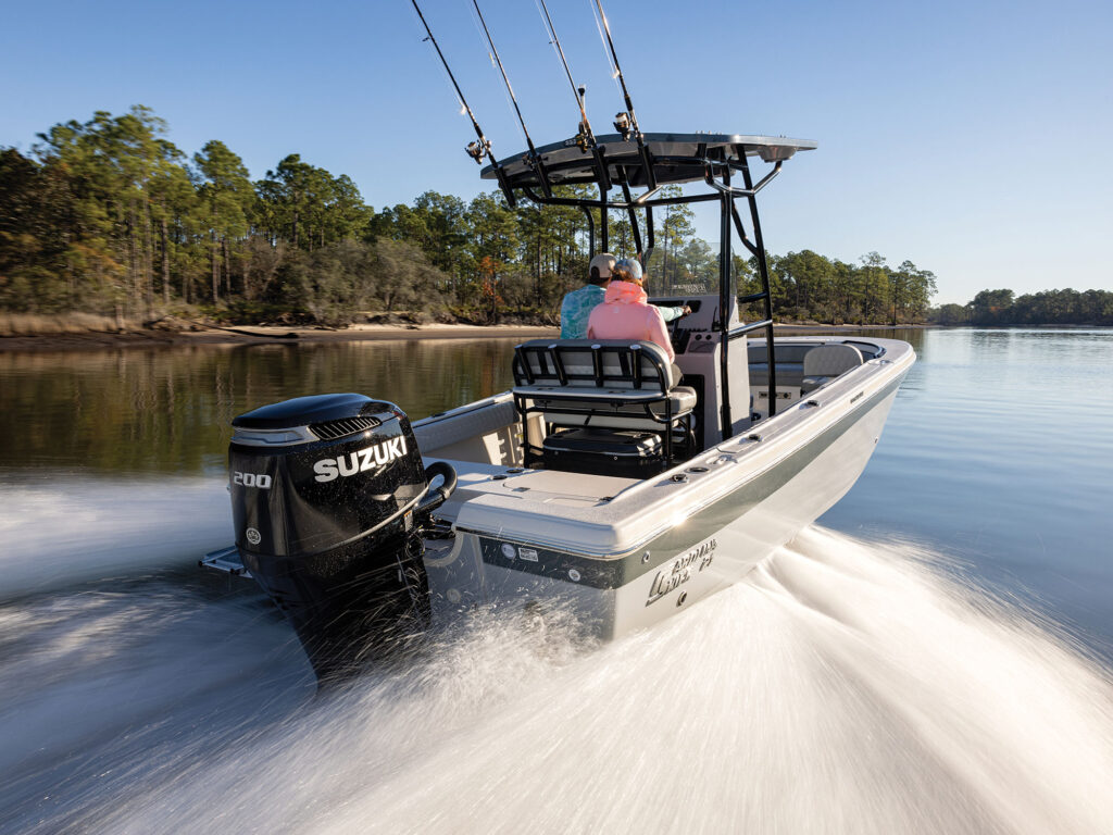 Running a Carolina Skiff with a Suzuki outboard