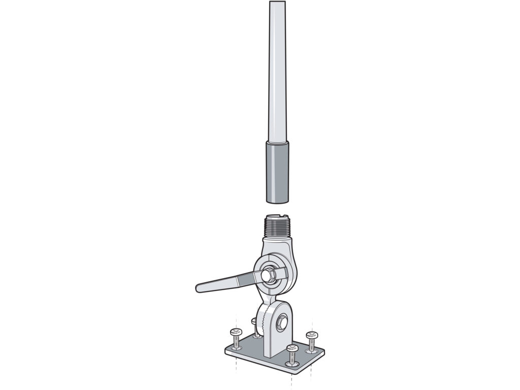 Mount the antenna