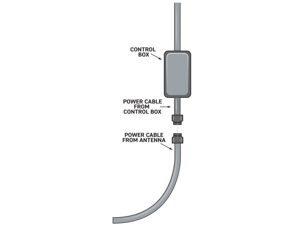 Route and connect the power cable