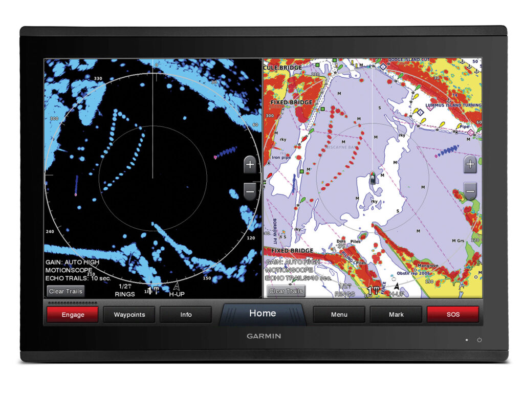 Using radar when boating in fog